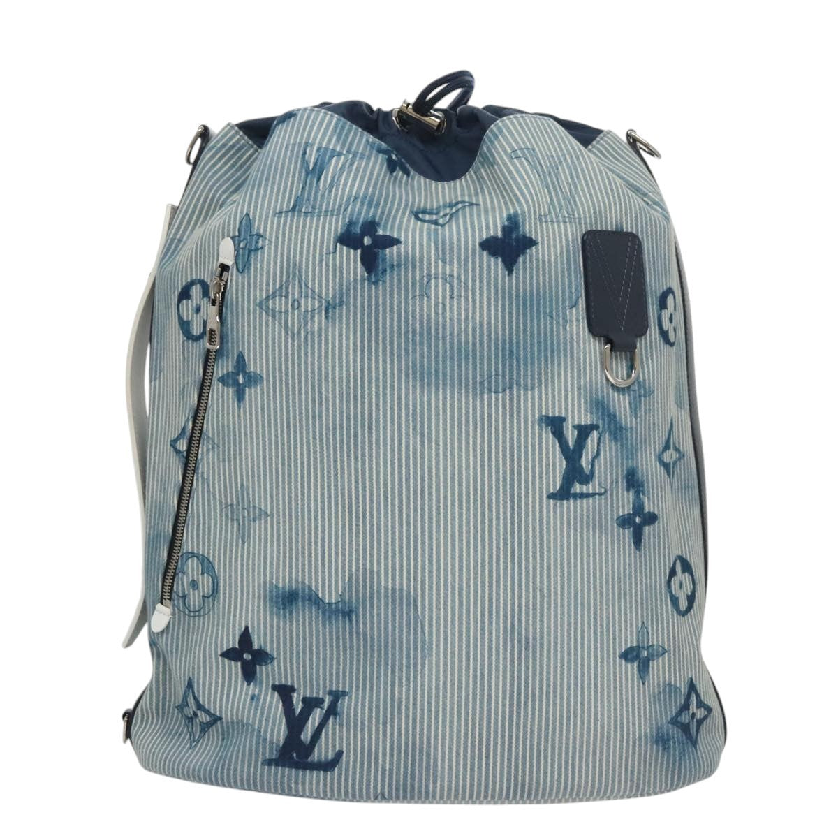 Louis Vuitton Sakmaran GM Canvas, BLUE, CANVAS, Shoulder bag