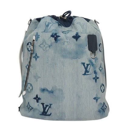 Louis Vuitton Sakmaran GM Canvas, BLUE, CANVAS, Shoulder bag
