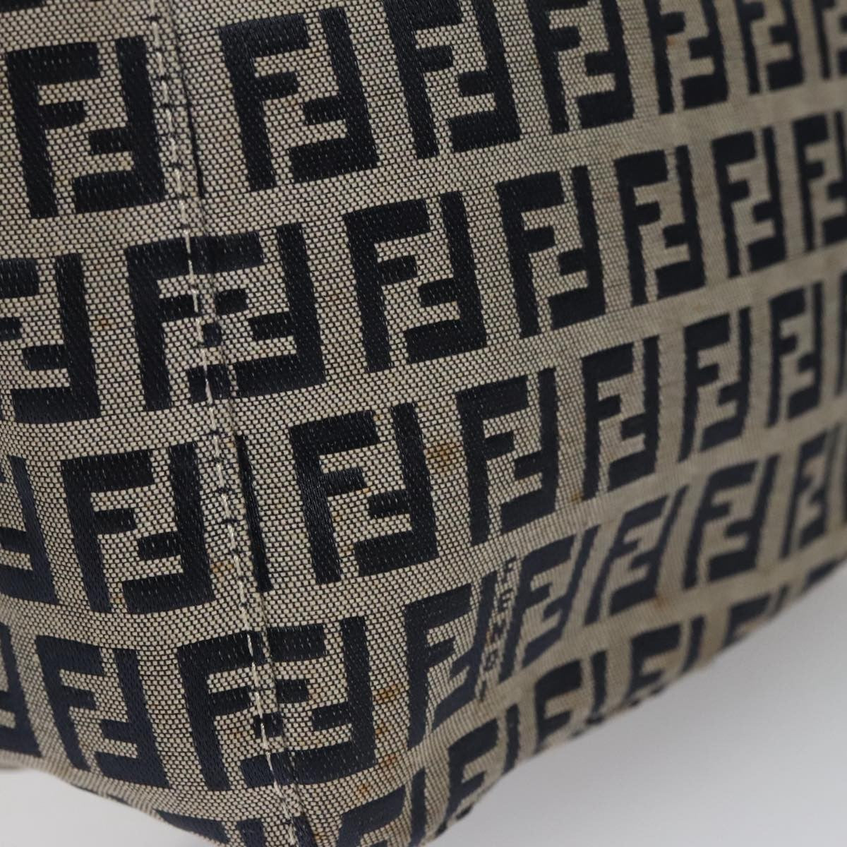 Fendi Vintage Shoulder Bag Zucca Canvas, NAVY, CANVAS, Handbag