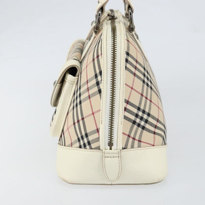 Burberry Nova Check Handbag Nova Check Canvas, BEIGE, CANVAS, Handbag