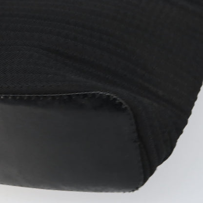 Gucci Vintage Bamboo Handle Bag Nylon, Black, Nylon, Tote Bag