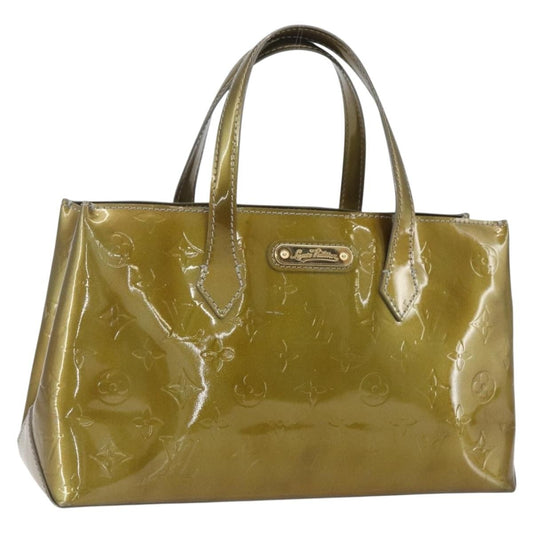 Louis Vuitton Wilshire Handbag Monogram Vernis, KHAKI, PATENT_LEATHER, Handbag