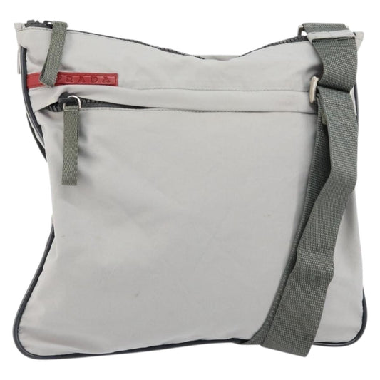 Prada Vintage Sport Shoulder bag Nylon, GRAY, NYLON, Shoulder bag