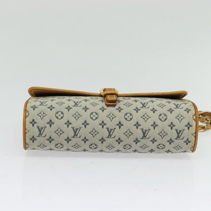 Louis Vuitton Camille Messenger Bag Mini Lin, BLUE, CANVAS, Crossbody bag