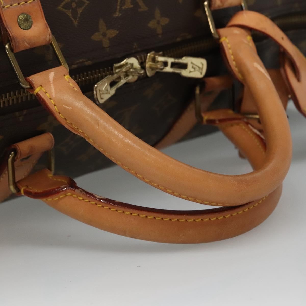 Louis Vuitton Keepall Bag Monogram Canvas, BROWN, CANVAS, Travel bag