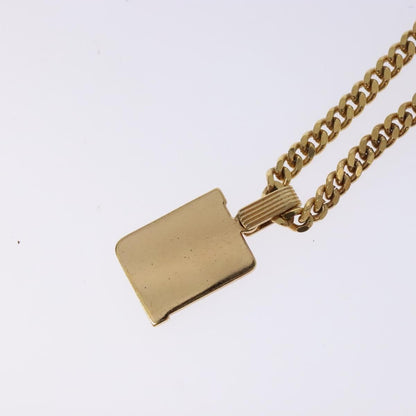 Christian Dior CD Pendant Necklace Gold-plated, GOLD, METAL, Necklace