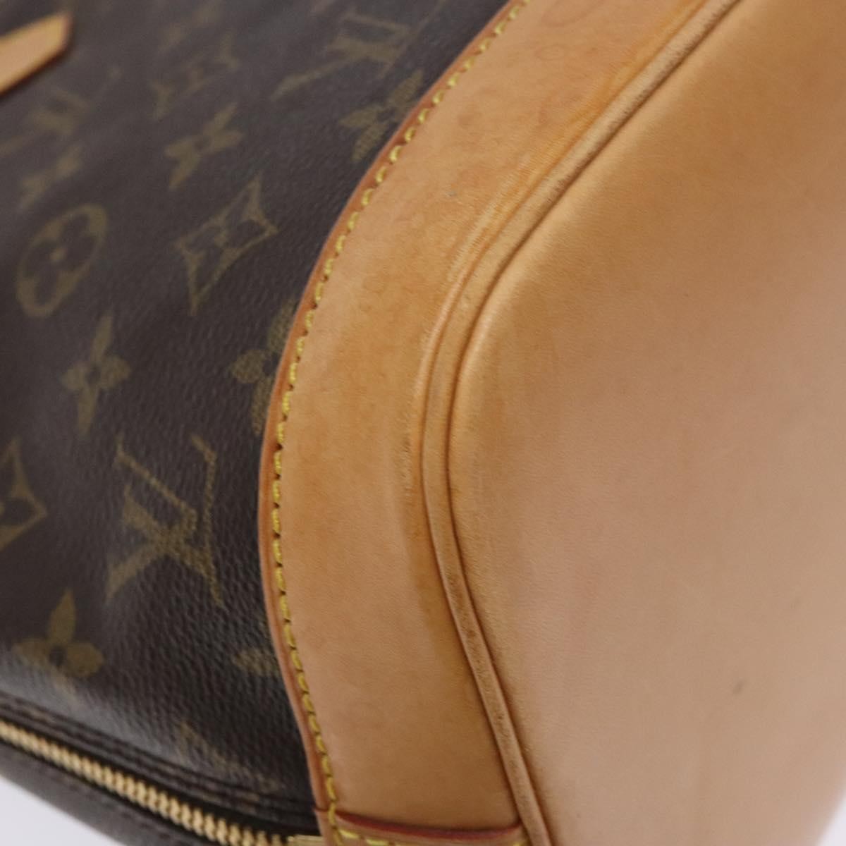 Louis Vuitton Alma Handbag Monogram Canvas, BROWN, CANVAS, Handbag
