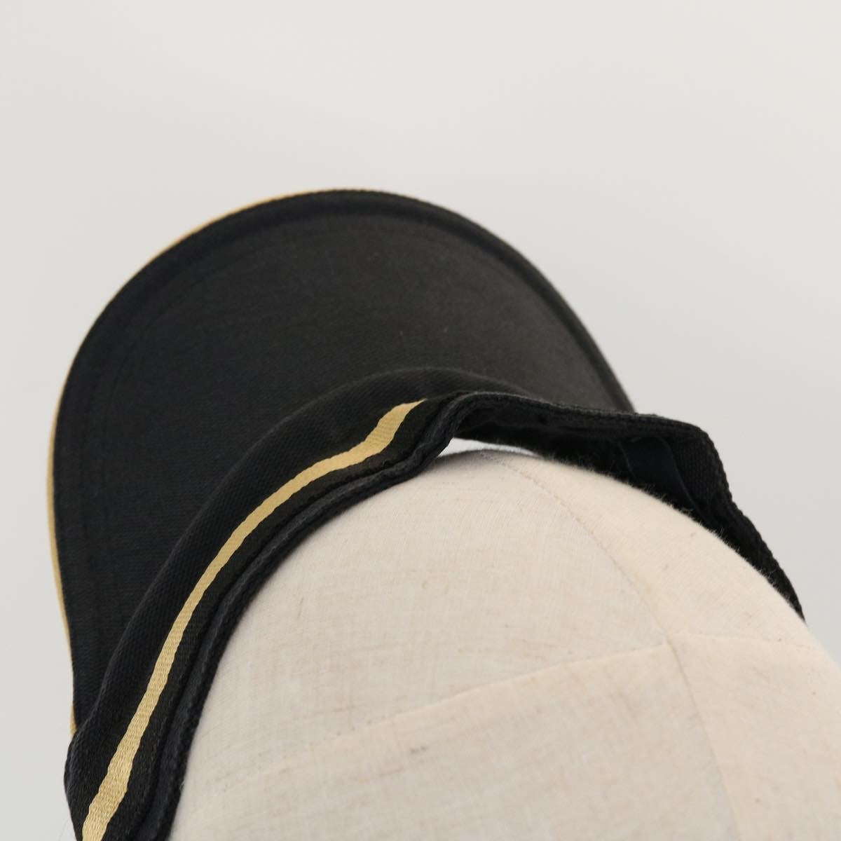 Gucci Sun Visor Canvas, BLACK, CANVAS, Head accessory