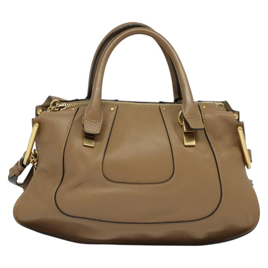 Chloe Hailey Bag Leather, BEIGE, LEATHER, Handbag