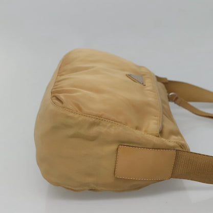 Prada Vintage Shoulder Bag Tessuto, BEIGE, NYLON, Shoulder bag