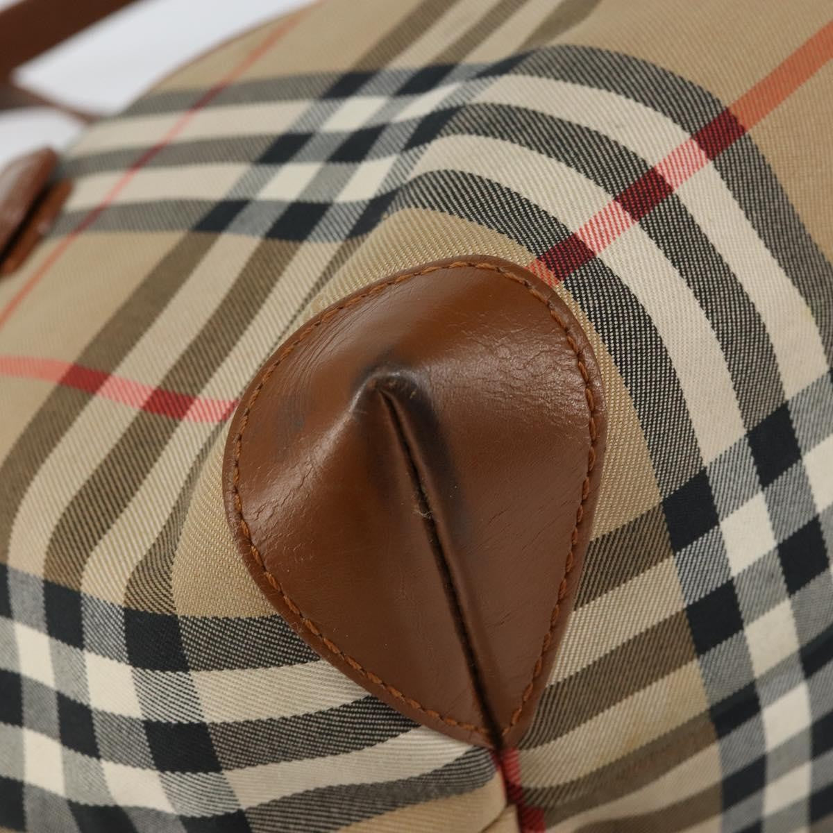 Burberry Vintage Tote Vintage Check Coated Canvas, BEIGE, CANVAS, Tote bag