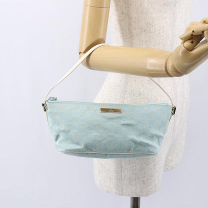 Gucci Vintage Boat Pochette GG Canvas, BLUE, CANVAS, Clutche & pouche