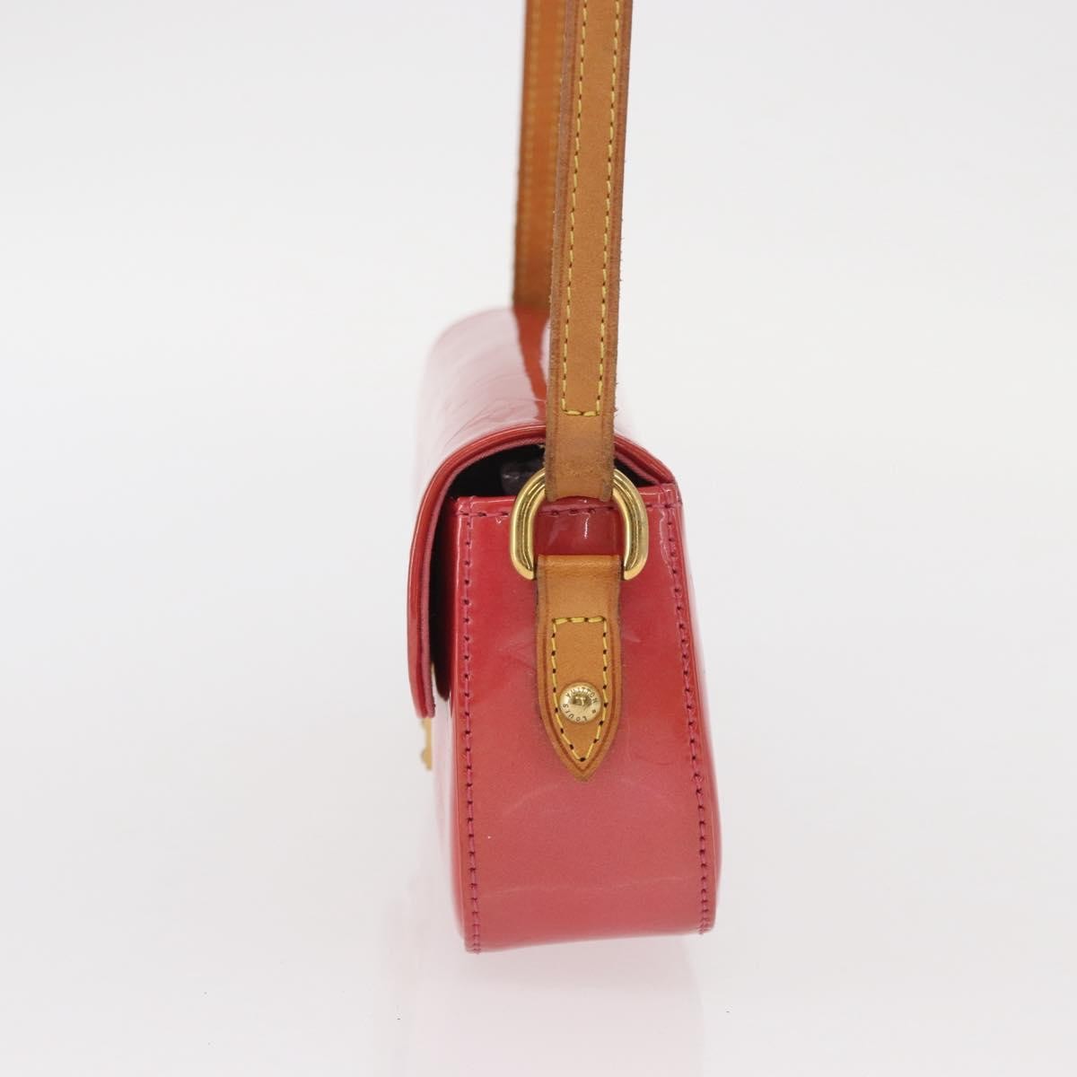 Louis Vuitton Malibu Street Handbag Monogram Vernis, RED, PATENT_LEATHER, Clutche & pouche
