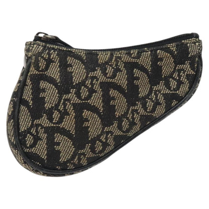 Christian Dior Saddle coin purse Trotter canvas, BLACK, CANVAS, Wallets