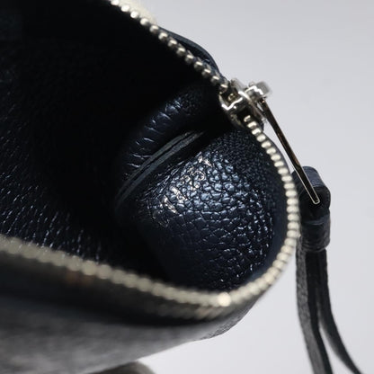 Louis Vuitton Pochette Clés Monogram Empreinte, NAVY, LEATHER, Wallets