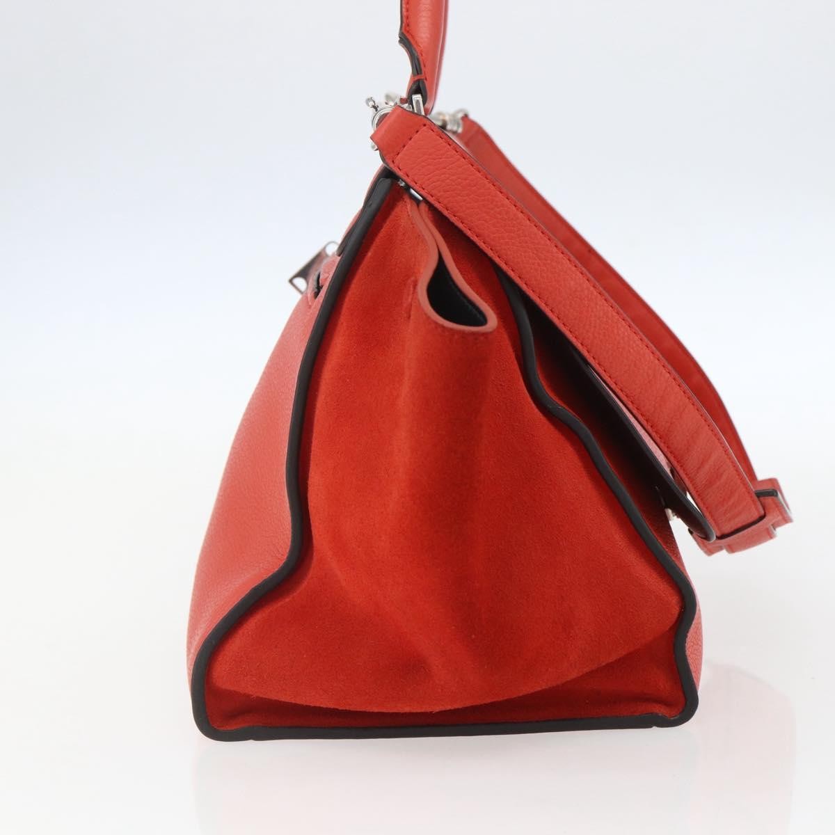 Celine Trapeze Bag Leather, RED, LEATHER, Handbag