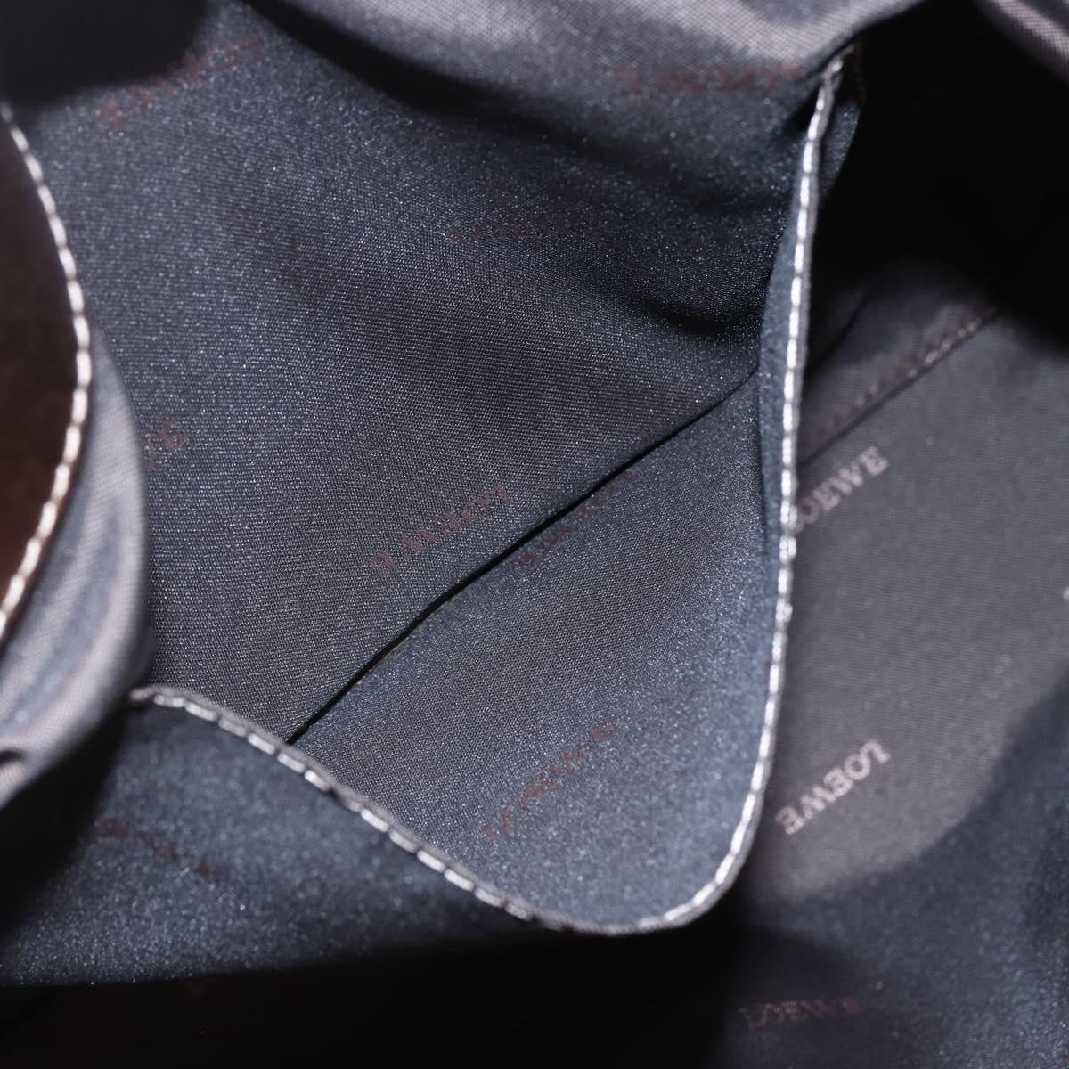 Loewe Vintage Anagram Tote Leather, METALLIC, LEATHER, Tote bag