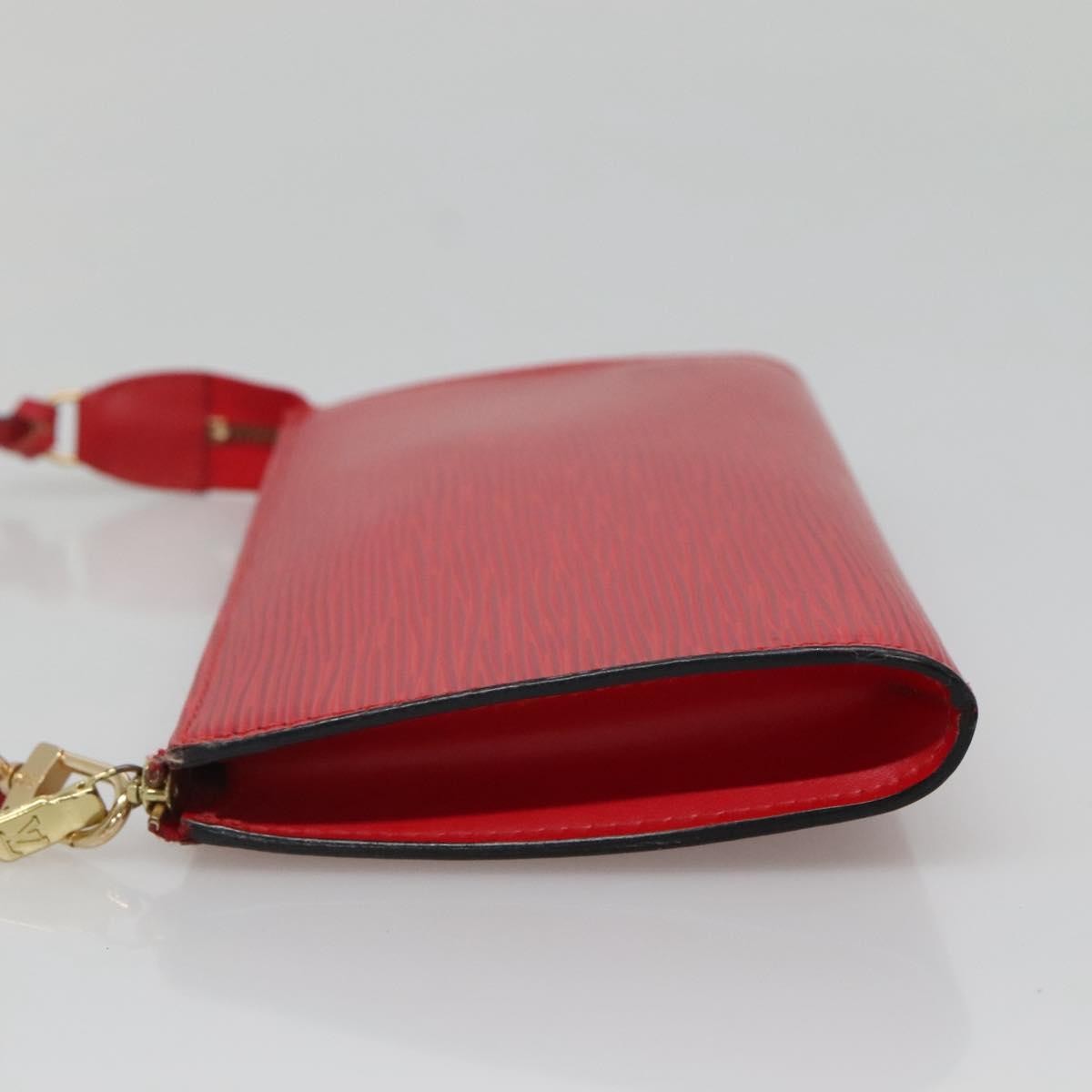 Louis Vuitton Pochette Accessoires Epi Leather, RED, LEATHER, Clutche & pouche