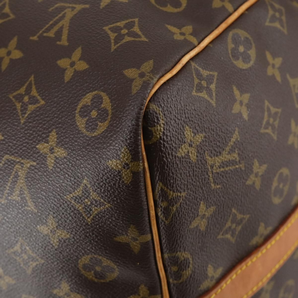 Louis Vuitton Keepall Bandouliere Bag Monogram Canvas, BROWN, CANVAS, Travel bag