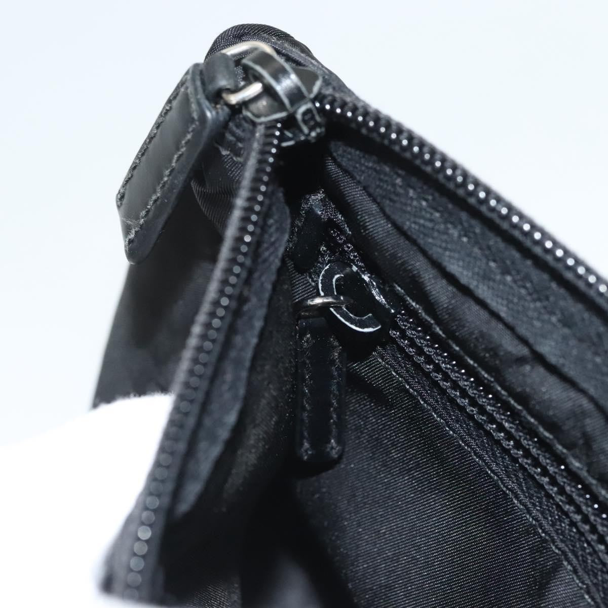 Prada Zip Pouch Tessuto, BLACK, NYLON, Clutche & pouche