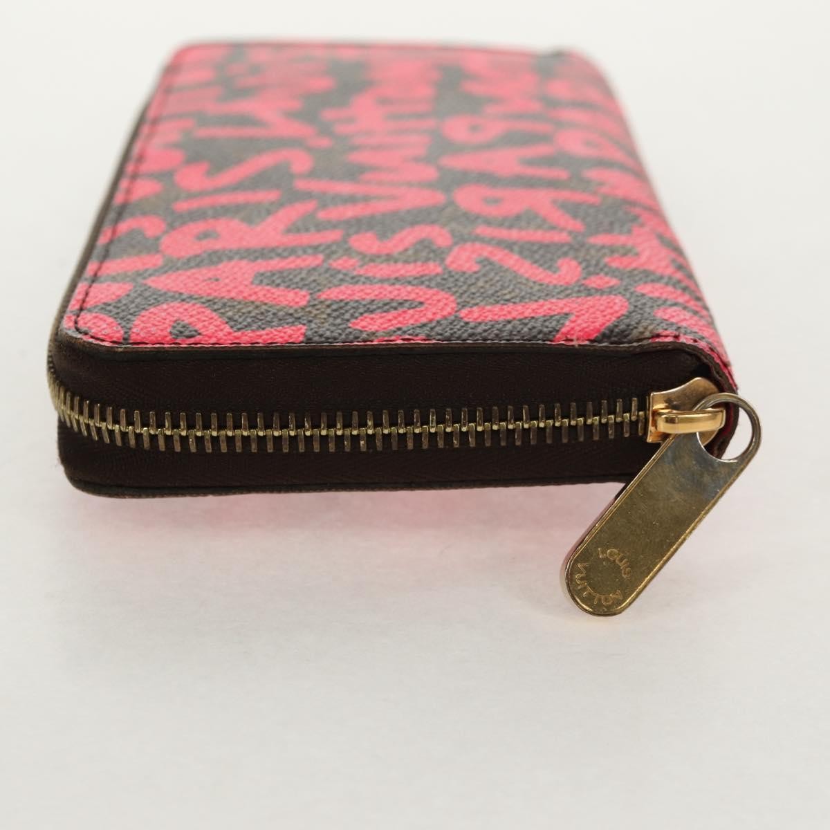 Louis Vuitton Zippy Wallet NM Monogram Graffiti, PINK, CANVAS, Wallets