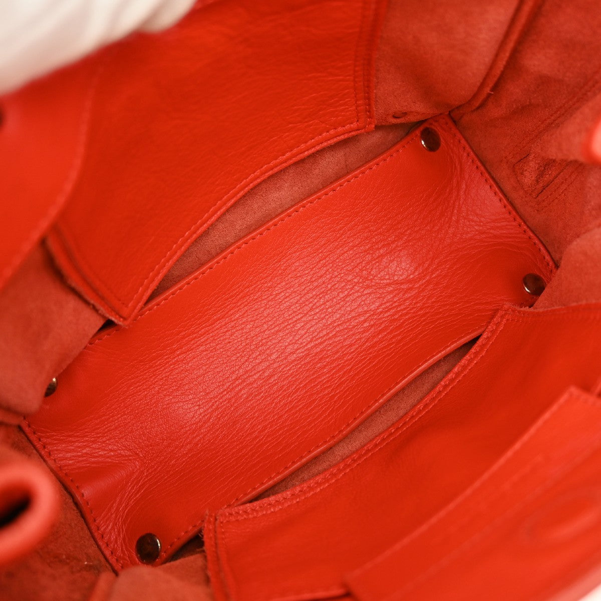 Balenciaga Papier A6 Zip Around Classic Studs Bag Leather, RED, LEATHER, Tote bag