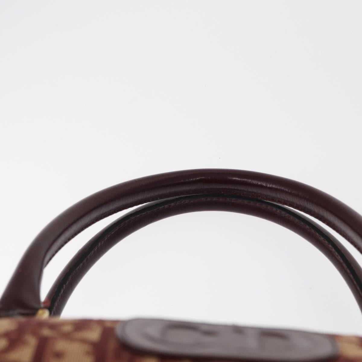 Christian Dior Vintage Trotter Handbag Canvas, RED, CANVAS, Handbag