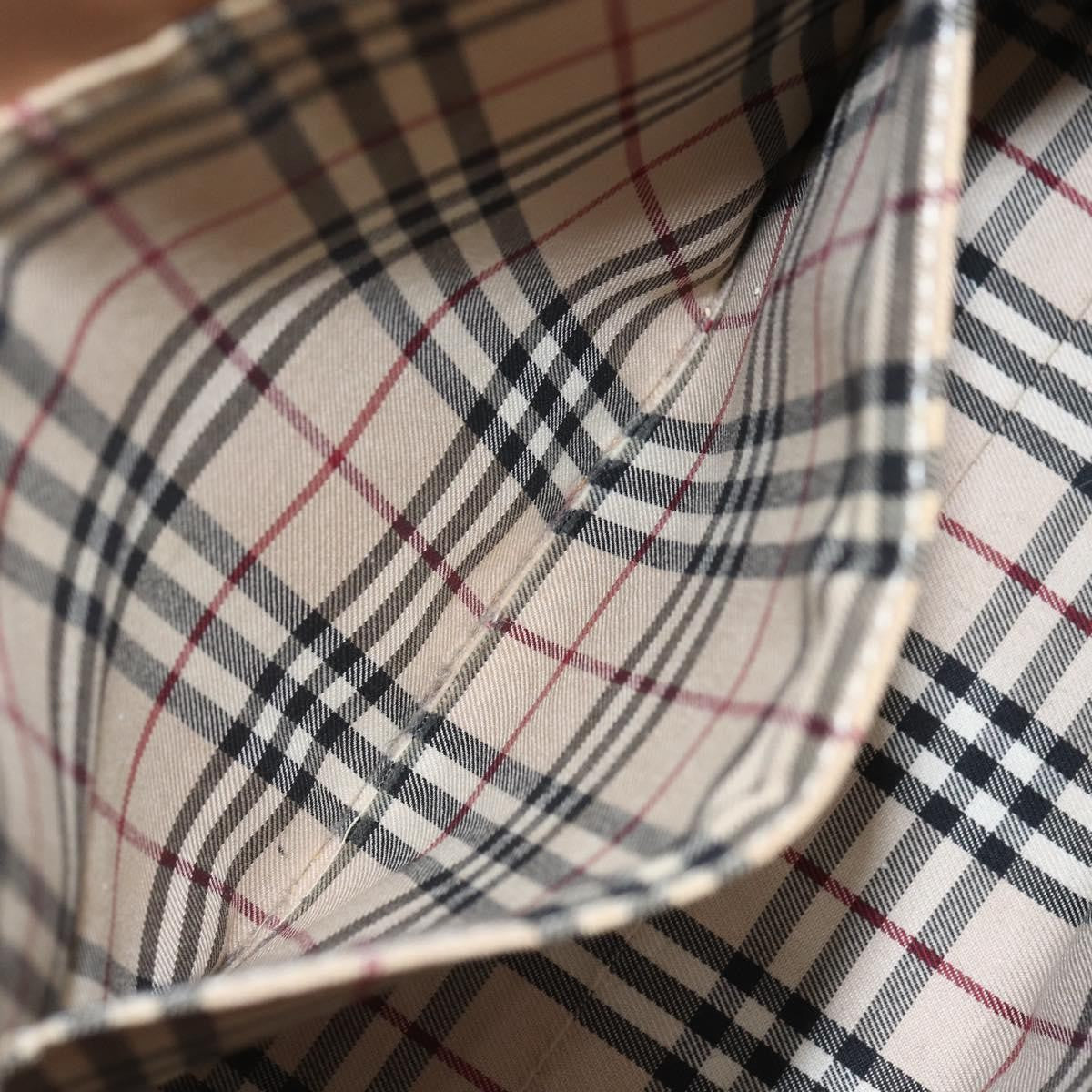 Burberry Vintage Handbag Leather, BEIGE, LEATHER, Handbag