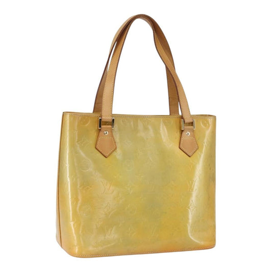 Louis Vuitton Houston Handbag Monogram Vernis, BEIGE, PATENT_LEATHER, Tote bag