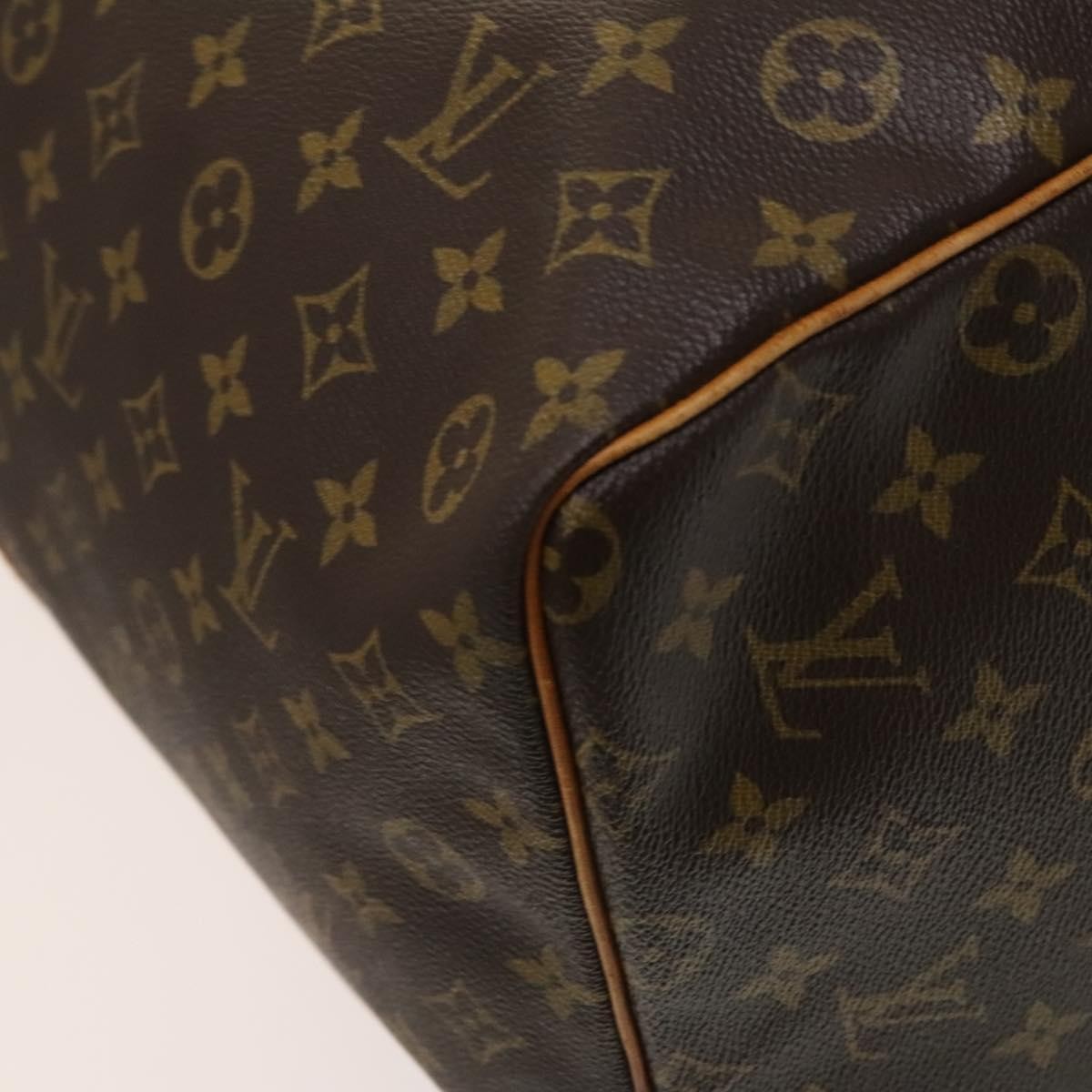 Louis Vuitton Keepall Bag Monogram Canvas, BROWN, CANVAS, Travel bag