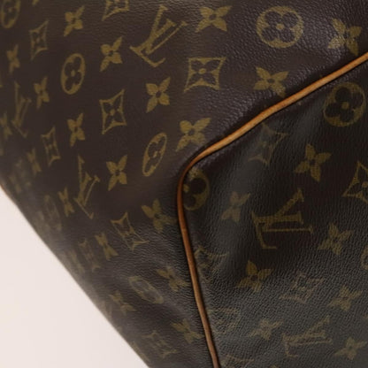 Louis Vuitton Keepall Bag Monogram Canvas, BROWN, CANVAS, Travel bag