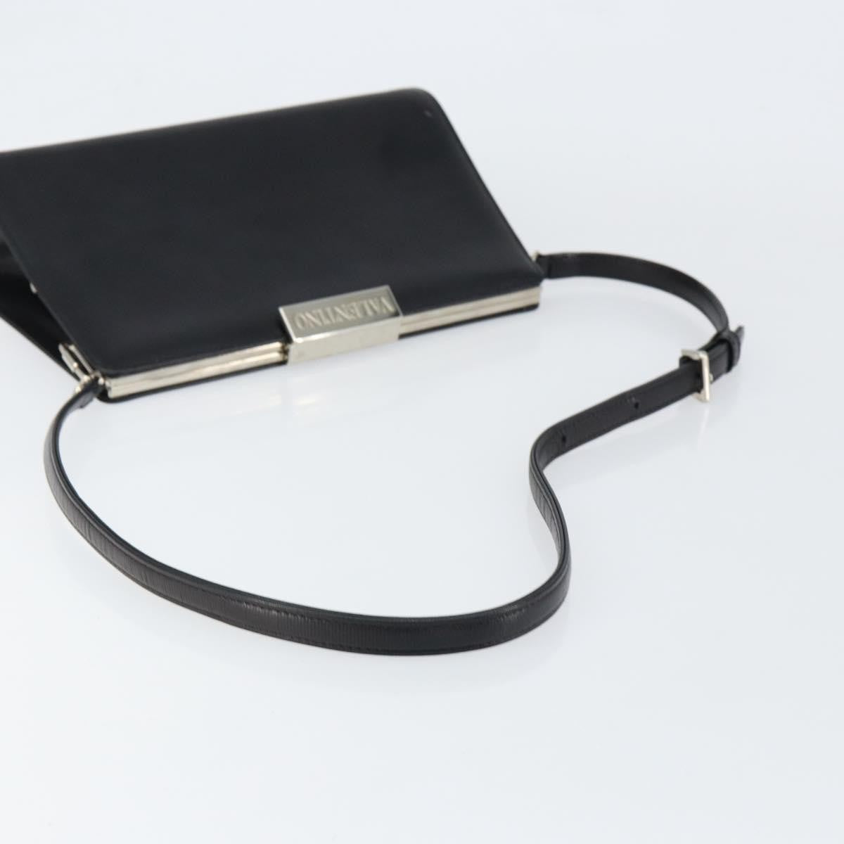 Valentino Garavani Vintage shoulder bag Leather, BLACK, LEATHER, Shoulder bag