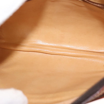 Celine Macadam Shoulder Bag PVC Leather, BROWN, CANVAS, Shoulder bag