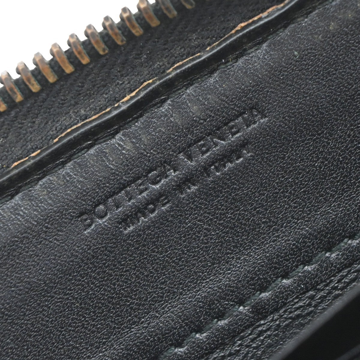 Bottega Veneta Intrecciato Long Zip  Wallet Leather, BLACK, LEATHER, Wallets