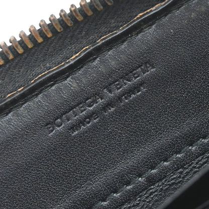 Bottega Veneta Intrecciato Long Zip  Wallet Leather, BLACK, LEATHER, Wallets