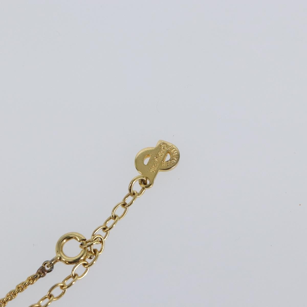 Christian Dior CD Pendant Necklace Metal, GOLD, METAL, Necklace