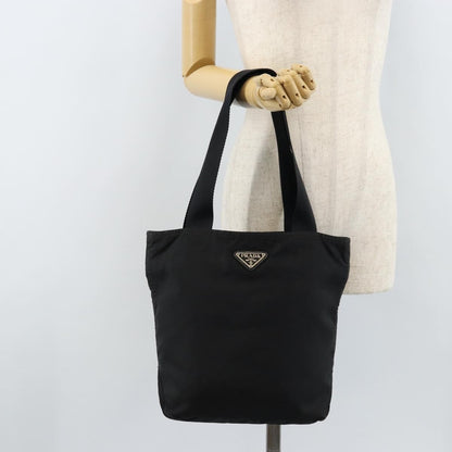 Prada Vintage Zip Tote Tessuto, BLACK, NYLON, Tote bag