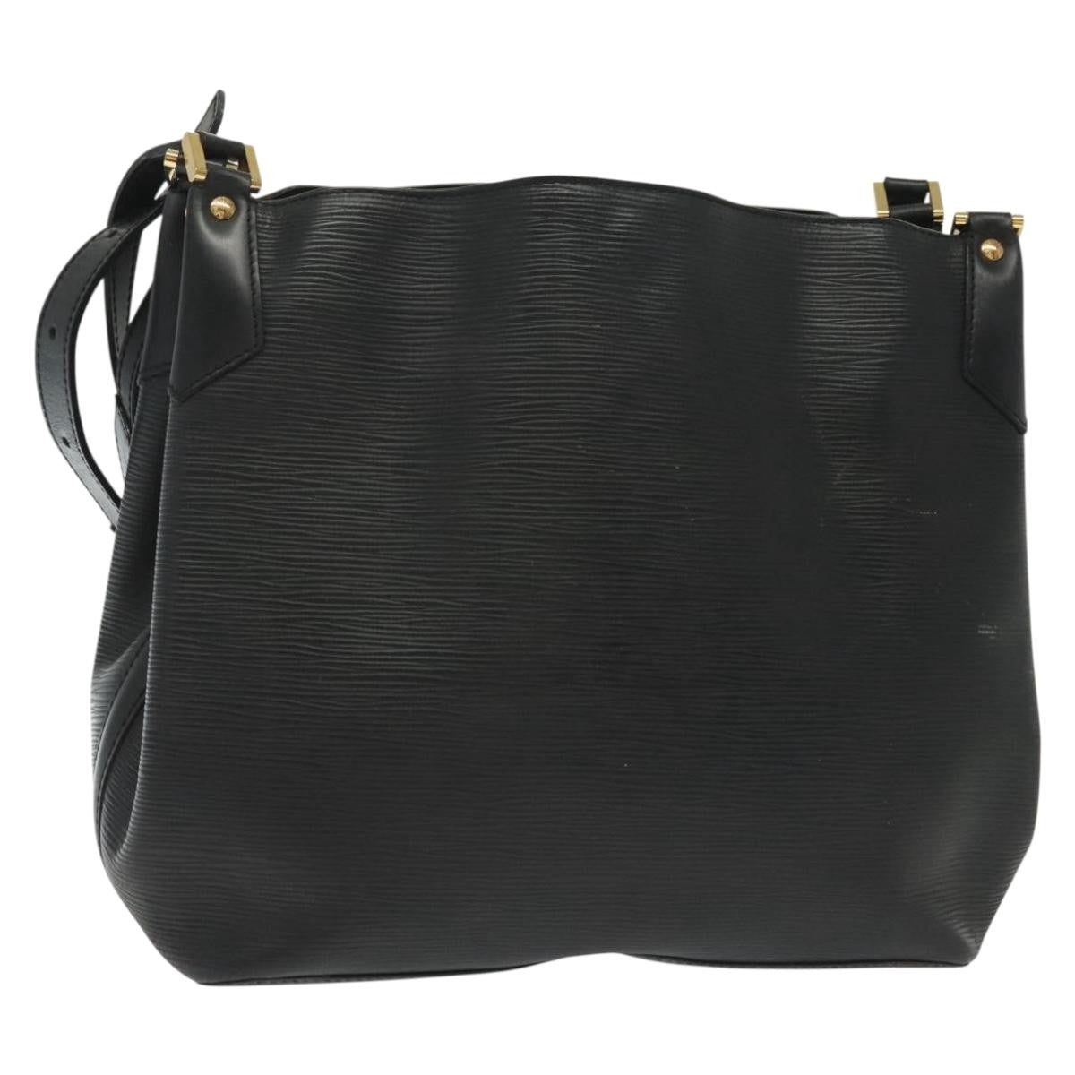 Louis Vuitton Mandara Handbag Epi Leather, BLACK, LEATHER, Shoulder bag