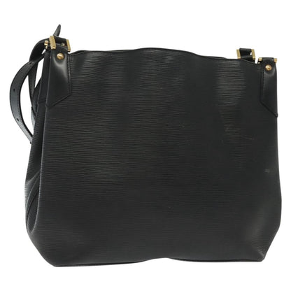 Louis Vuitton Mandara Handbag Epi Leather, BLACK, LEATHER, Shoulder bag