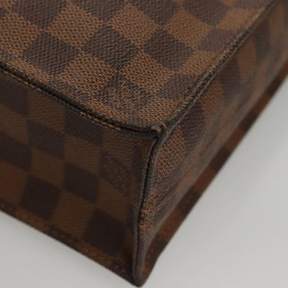 Louis Vuitton Sac Plat Bag Damier, BROWN, CANVAS, Handbag