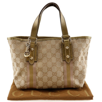Gucci Belted Tote GG Coated Canvas, BROWN, CANVAS, Handbag