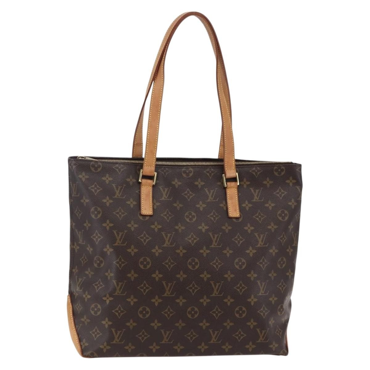 Louis Vuitton Cabas Mezzo Monogram Canvas, BROWN, CANVAS, Tote bag