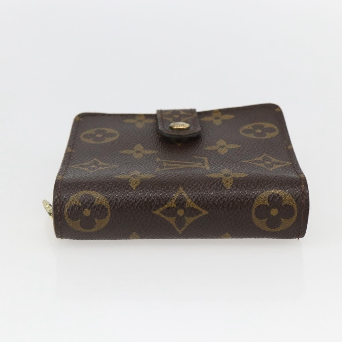 Louis Vuitton Compact Zippe Wallet Monogram Canvas, BROWN, CANVAS, Wallets