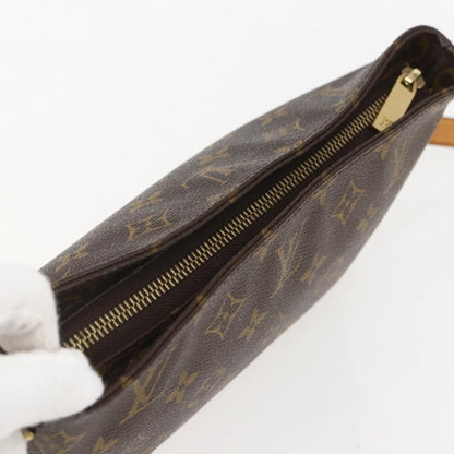 Louis Vuitton Trotteur Handbag Monogram Canvas, BROWN, CANVAS, Clutche & pouche