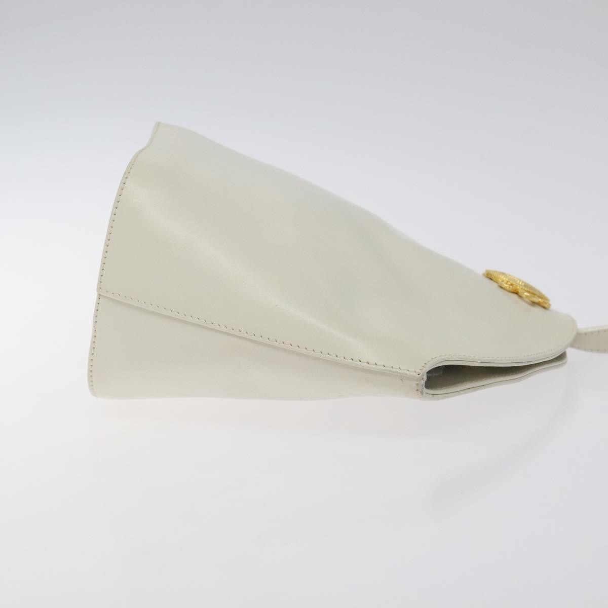 Salvatore Ferragamo Shoulder Bag Leather, WHITE, LEATHER, Shoulder bag