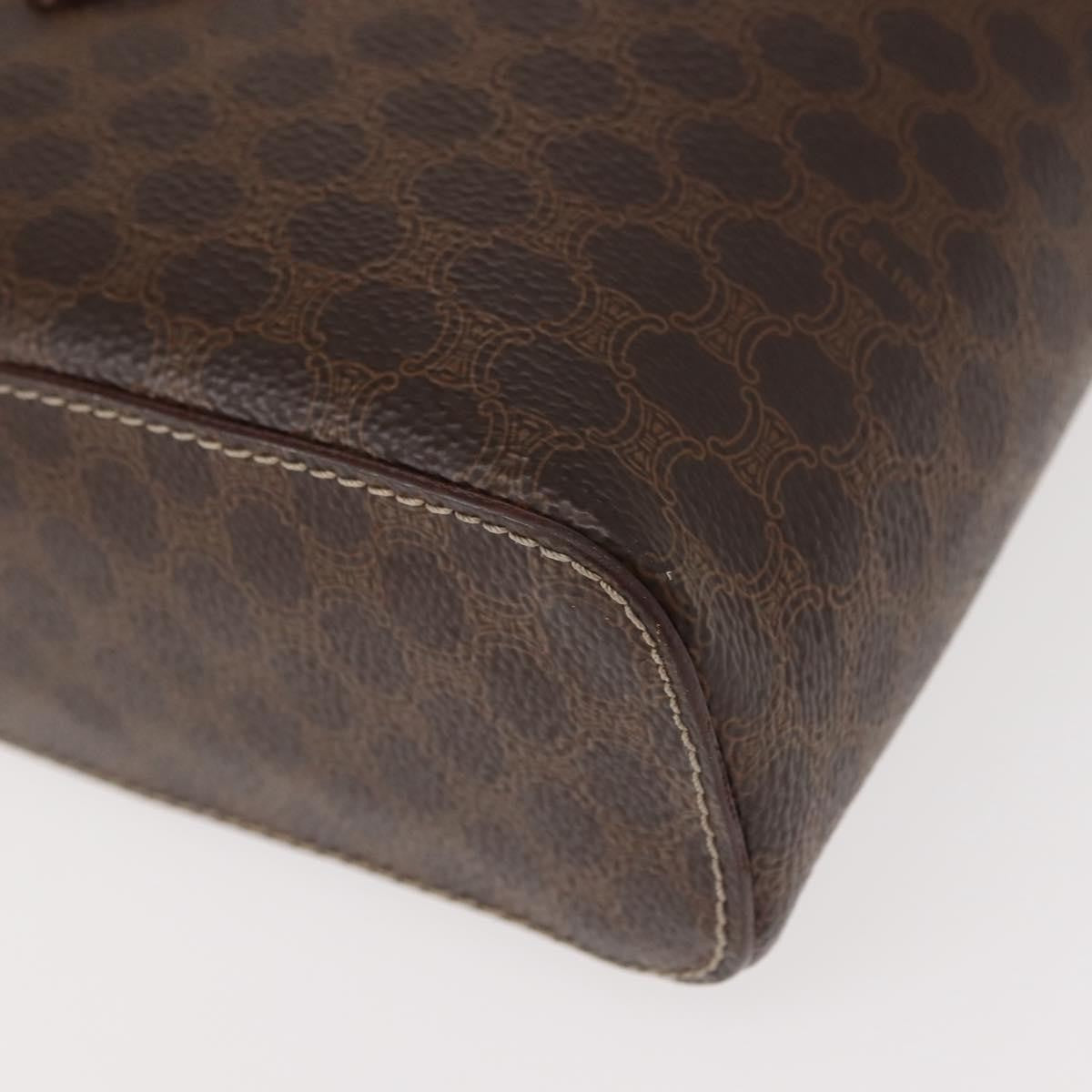 Celine Macadam Vanity Bag Canvas, BROWN, CANVAS, Handbag