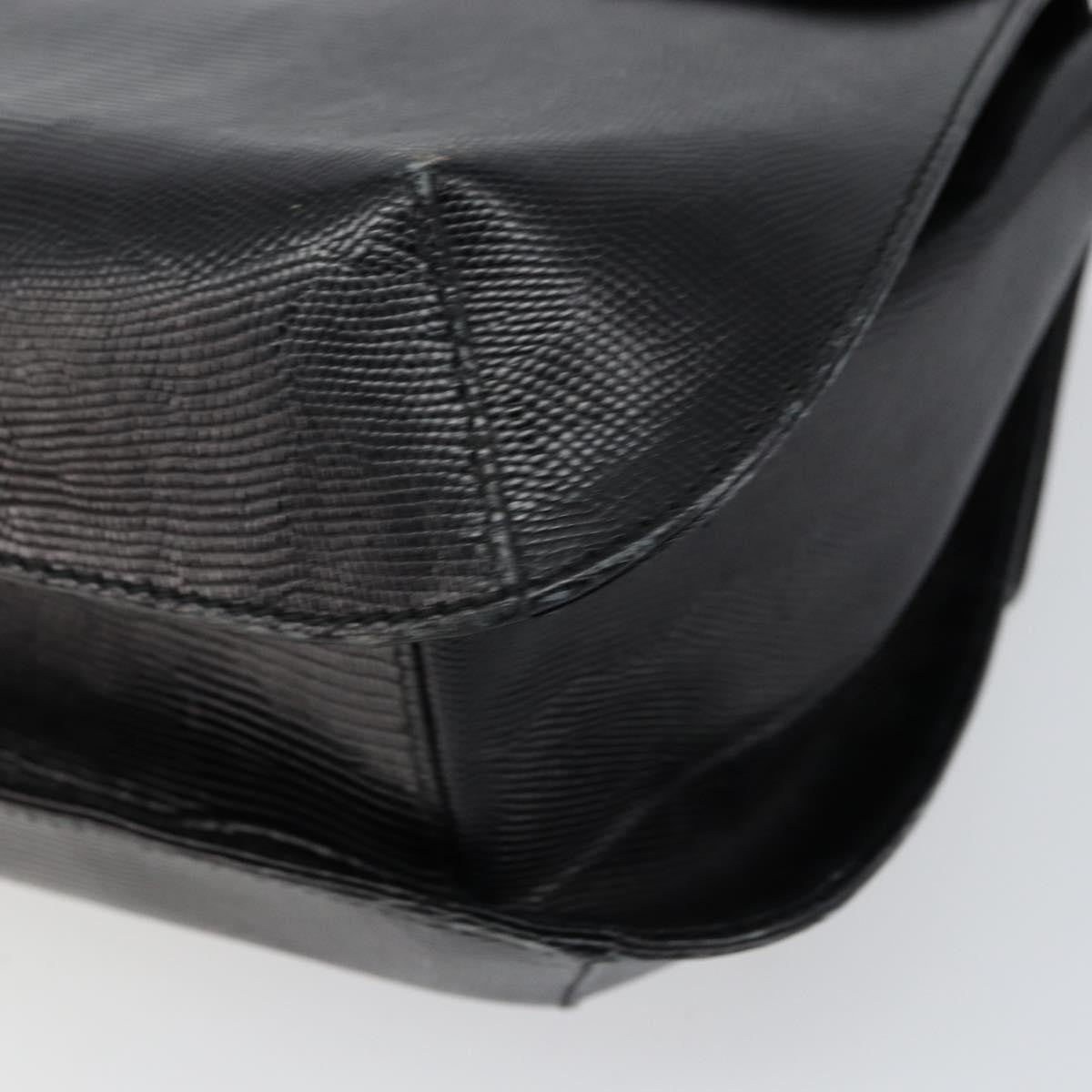 Salvatore Ferragamo Vintage Handbag Leather, BLACK, LEATHER, Handbag