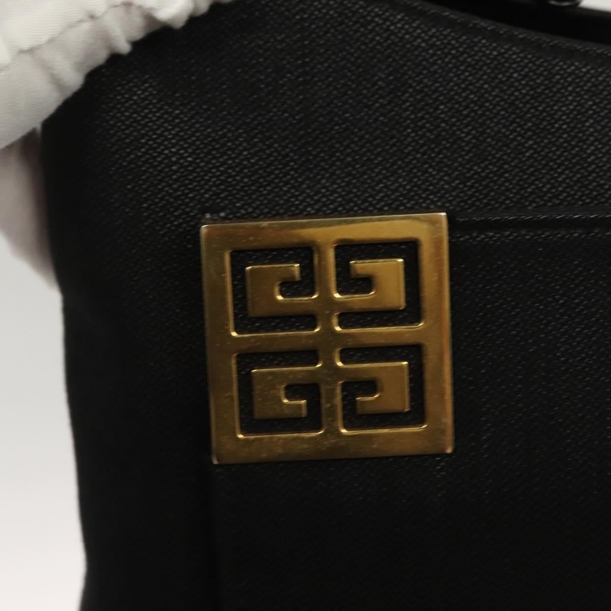 Givenchy Vintage 4G shoulder bag Leather, BLACK, CANVAS, Shoulder bag