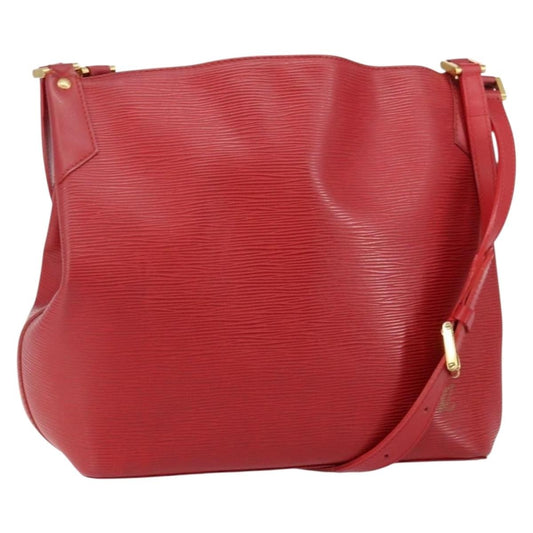 Louis Vuitton Mandara Handbag Epi Leather, RED, LEATHER, Shoulder bag