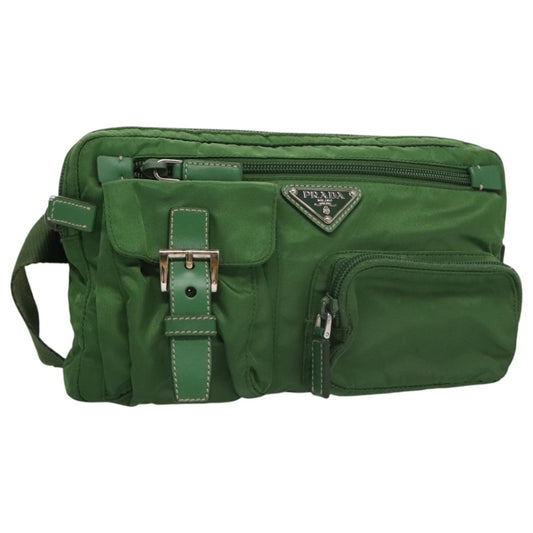 Prada Multi Pocket Zip Waist Bag Tessuto, GREEN, NYLON, Bag
